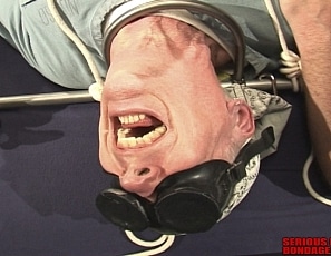 R562_MALEBONDAGE_FairPlay_ChuckJamieDaleEdwardSteve_RestrainedToMetalBedAtMedicalToys